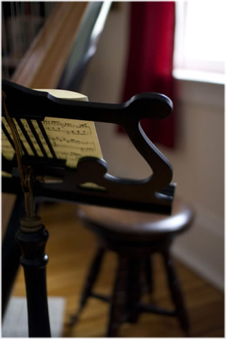 Photo of a music stand